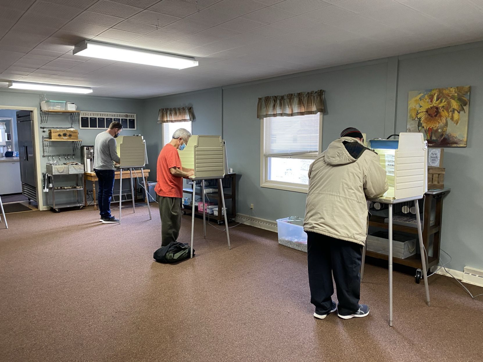 Marking their ballots